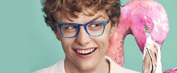 Man wearing eco glasses